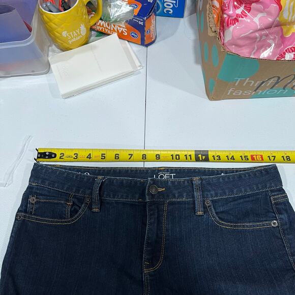 Ann Taylor Loft Dark Wash Modern Skinny Ankle Jeans Womens Size 10 - Picture 4 of 6